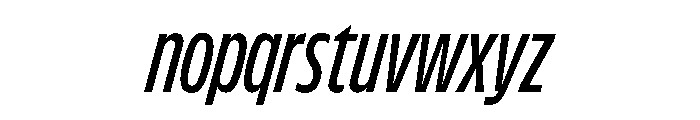FLScienceSans TightMediumItalic Font LOWERCASE