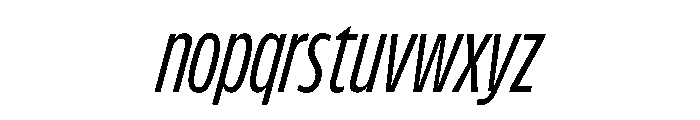 FLScienceSans TightRegularItalic Font LOWERCASE