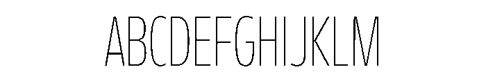 FLScienceSans TightThin Font UPPERCASE