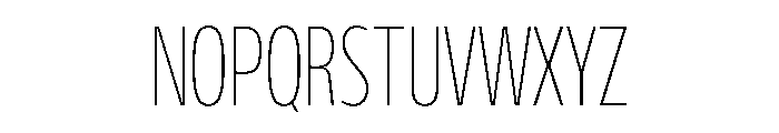 FLScienceSans TightThin Font UPPERCASE