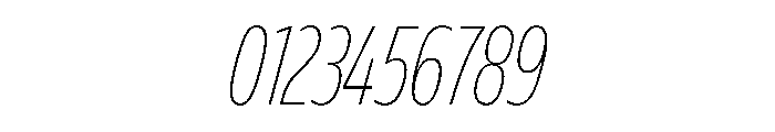 FLScienceSans TightThinItalic Font OTHER CHARS