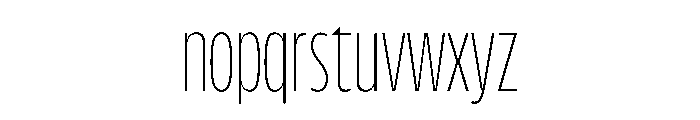 FLScienceSans TightThin Font LOWERCASE