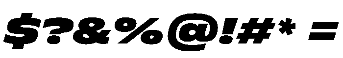 FLScienceSans WideBlackItalic 029ce532 Font OTHER CHARS