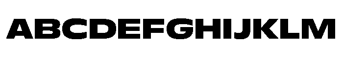 FLScienceSans WideDark Font UPPERCASE