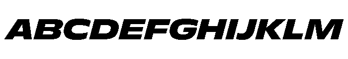 FLScienceSans WideDarkItalic Afb2c422 Font UPPERCASE