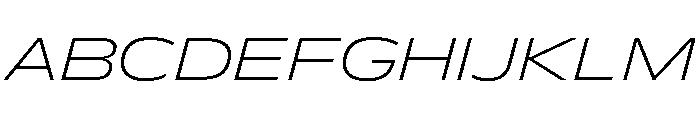 FLScienceSans WideFineItalic E0bfeff7 Font UPPERCASE