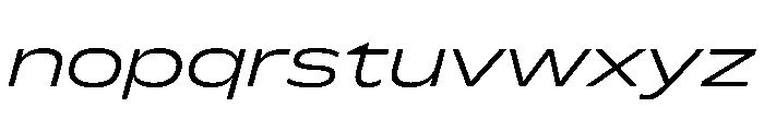 FLScienceSans WideLightItalic Font LOWERCASE