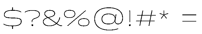 FLScienceSans WideThin Instance Font OTHER CHARS