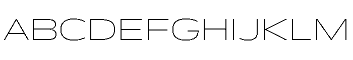 FLScienceSans WideThin Instance Font UPPERCASE