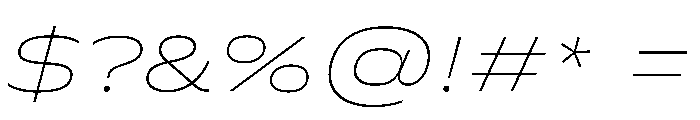 FLScienceSans WideThinItalic C6ecfe86 Font OTHER CHARS