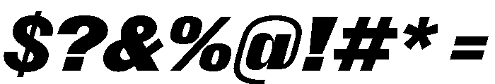 FlightCenterGothic BoldItalic Font OTHER CHARS
