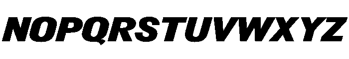 FlightCenterGothic BoldItalic Font UPPERCASE
