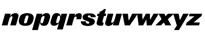 FlightCenterGothic BoldItalic Font LOWERCASE