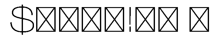FlightCenterGothic Thin Font OTHER CHARS