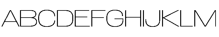 FlightCenterGothic Thin Font UPPERCASE