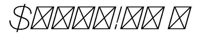 FlightCenterGothic ThinItalic Font OTHER CHARS