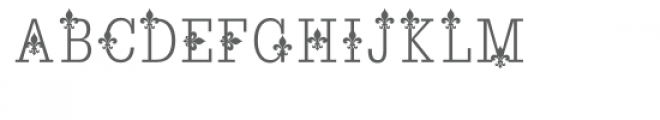 fleur de lis font Font UPPERCASE