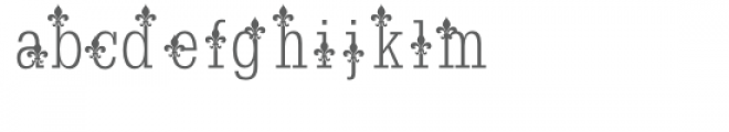 fleur de lis font Font LOWERCASE