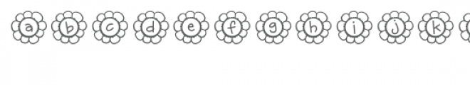 flower power font Font LOWERCASE