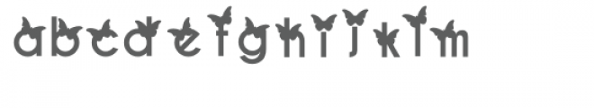 flutterby butterfly font Font LOWERCASE