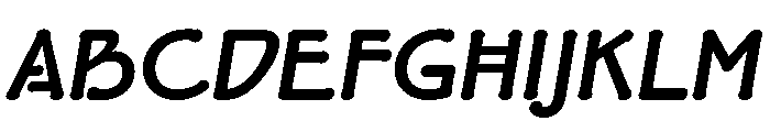 FLW Eaglefeather Black Italic Font UPPERCASE