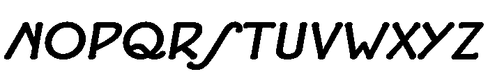 FLW Eaglefeather Black Italic Font UPPERCASE