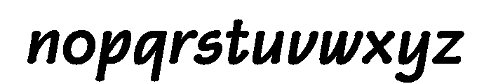FLW Eaglefeather Black Italic Font LOWERCASE