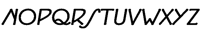 FLW Eaglefeather Bold Italic Font UPPERCASE