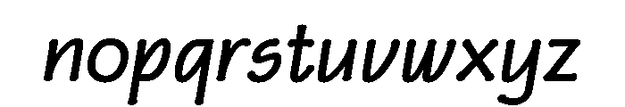 FLW Eaglefeather Bold Italic Font LOWERCASE