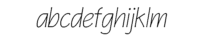 FLW Eaglefeather Hairline Italic FONT