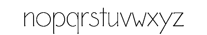 FLW Eaglefeather Hairline Font LOWERCASE