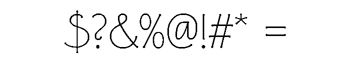 FLW Eaglefeather Informal Hairline Font OTHER CHARS