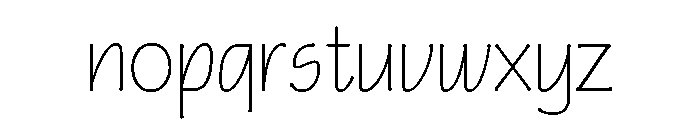 FLW Eaglefeather Informal Hairline Font LOWERCASE
