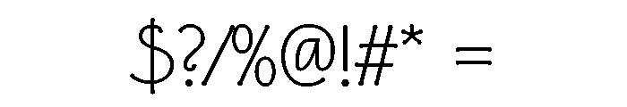 FLW Eaglefeather Informal Light Font OTHER CHARS