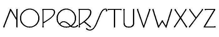 FLW Eaglefeather Informal Light Font UPPERCASE