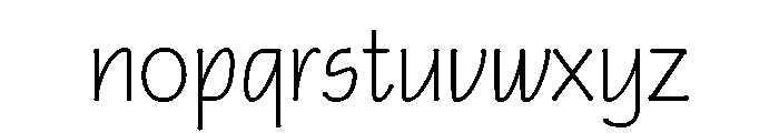 FLW Eaglefeather Informal Light Font LOWERCASE
