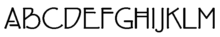 FLW Eaglefeather Informal Regular Font UPPERCASE
