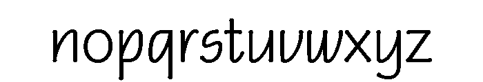 FLW Eaglefeather Informal Regular Font LOWERCASE
