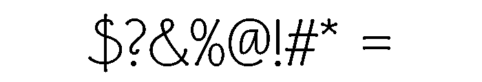FLW Eaglefeather Light Font OTHER CHARS