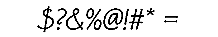FLW Eaglefeather Regular Italic Font OTHER CHARS