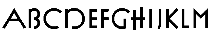 FLW Exhibition Bold Font UPPERCASE