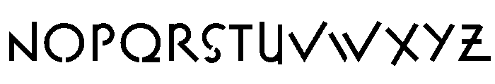 FLW Exhibition Bold Font LOWERCASE