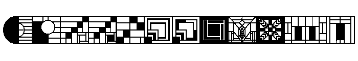 FLW Exhibition Extras Font UPPERCASE