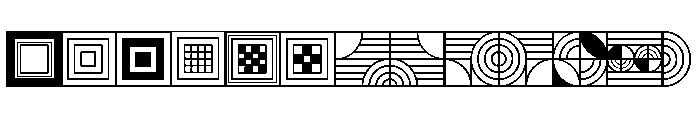FLW Exhibition Extras Font LOWERCASE
