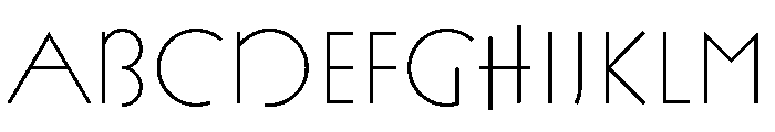 FLW Exhibition Light Font UPPERCASE