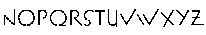 FLW Exhibition Regular Font UPPERCASE