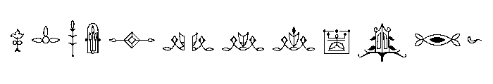 FLW Terracotta Extras Font LOWERCASE