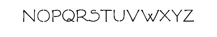 FLW Terracotta Regular Font LOWERCASE