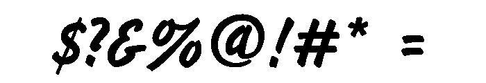 Flash Regular Font OTHER CHARS