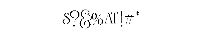 Fleur Bold Font OTHER CHARS